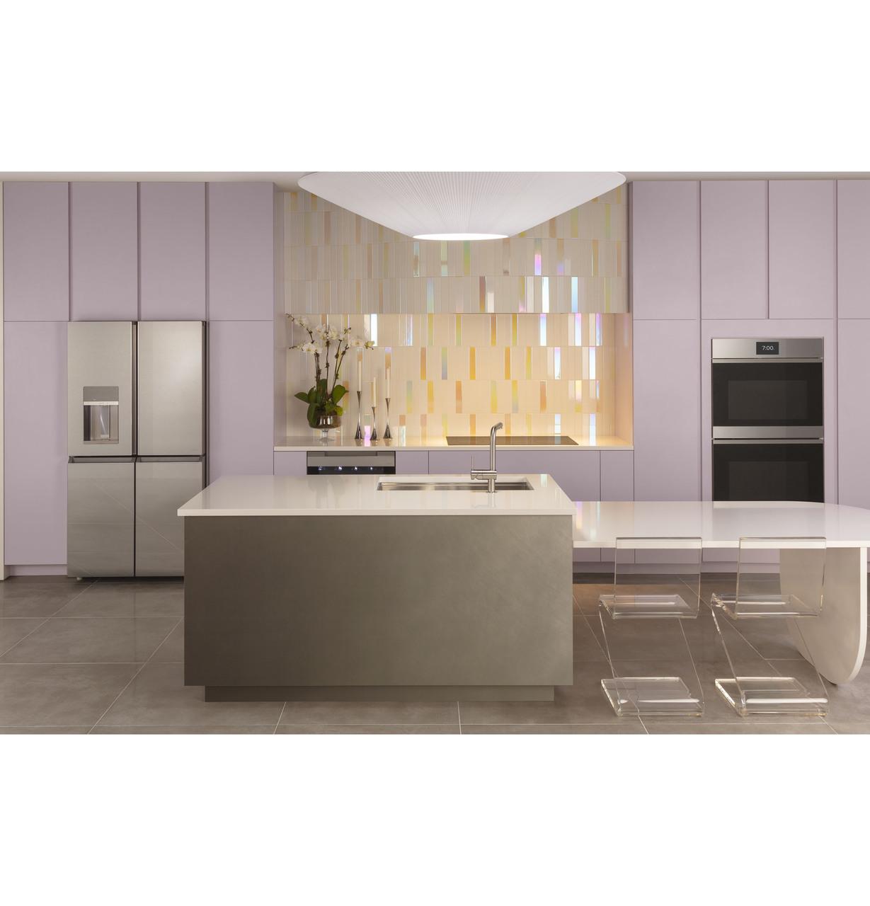 Cafe CTD90DM2NS5 CAF(EBACK)™ 30" Smart Built-In Convection Double Wall Oven in Platinum Glass