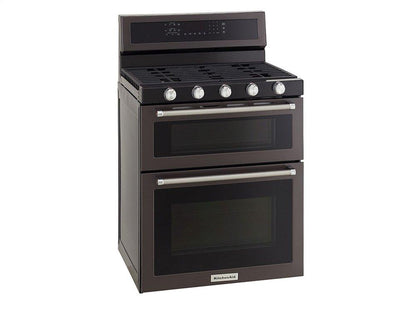 Kitchenaid KFGS530ESS 30-Inch 5 Burner Gas Convection Range with Warming Drawer - Stainless Steel
