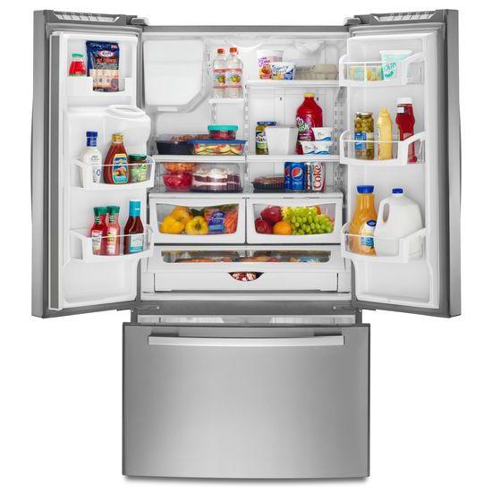 Amana AFI2539ERM 36-inch French Door Bottom-Freezer Refrigerator with Fast Cool Option - stainless steel