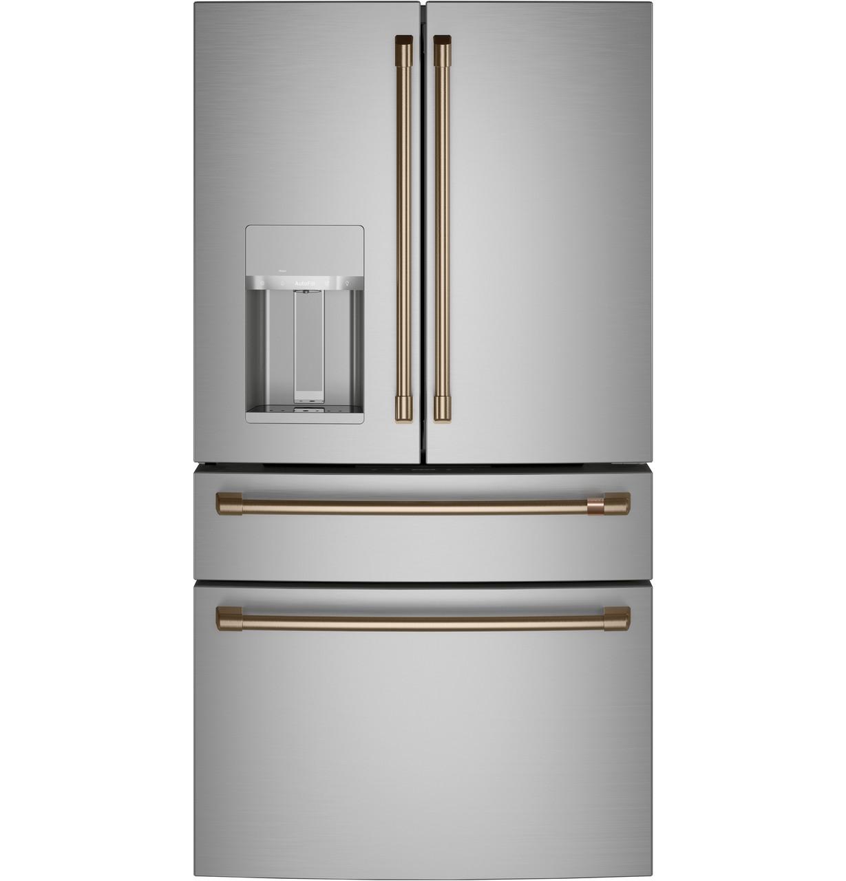 Cafe CXE22DP2PS1 CAF(EBACK)™ ENERGY STAR® 22.3 Cu. Ft. Smart Counter-Depth 4-Door French-Door Refrigerator