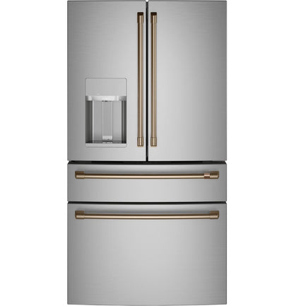 Cafe CXE22DP2PS1 CAF(EBACK)™ ENERGY STAR® 22.3 Cu. Ft. Smart Counter-Depth 4-Door French-Door Refrigerator