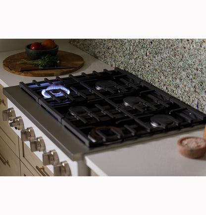 Cafe CGU366P4TW2 CAF(EBACK)™ 36" Commercial-Style Gas Rangetop with 6 Burners (Natural Gas)