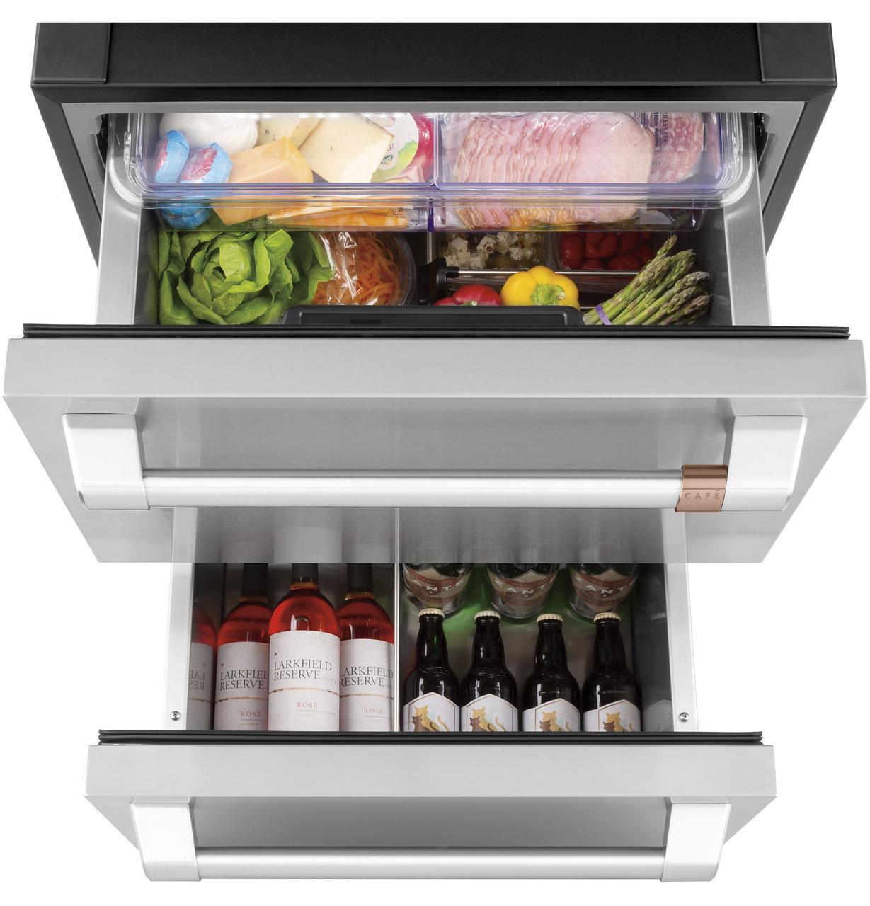Cafe CDE06RP2NS1 CAF(EBACK)™ 5.7 Cu. Ft. Built-In Dual-Drawer Refrigerator