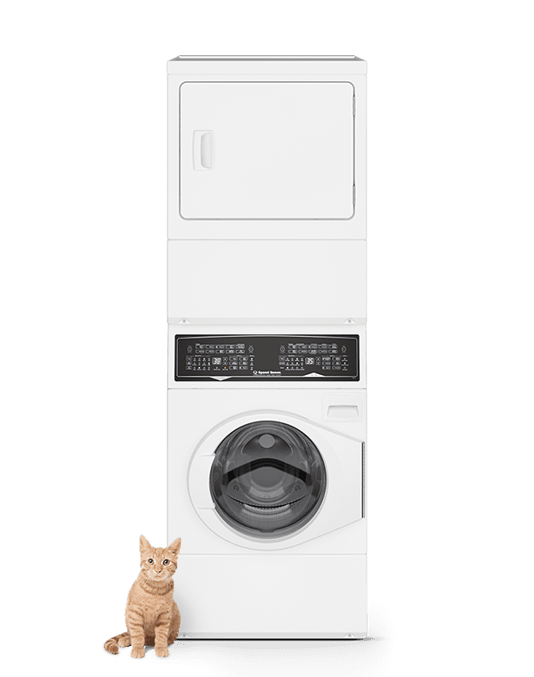 Speed Queen SF7007WE SF7 Stacked White Washer - Electric Dryer with Pet Plus  Sanitize  Fast Cycle Times  5-Year Warranty