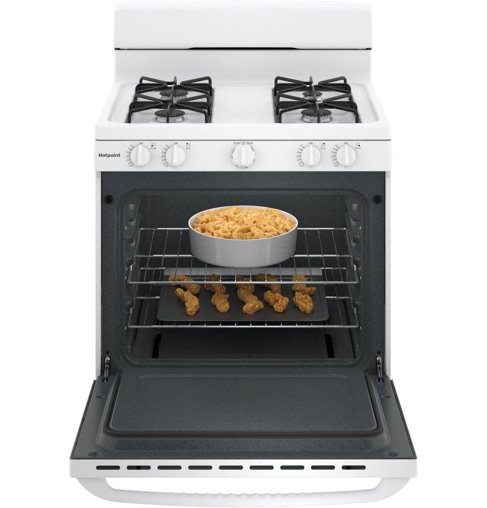 RGBS300DMWW Hotpoint® 30" Free-Standing Gas Range