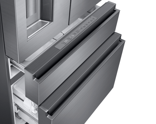 36" Counter Depth French Door Bottom Freezer, Silver Stainless Steel