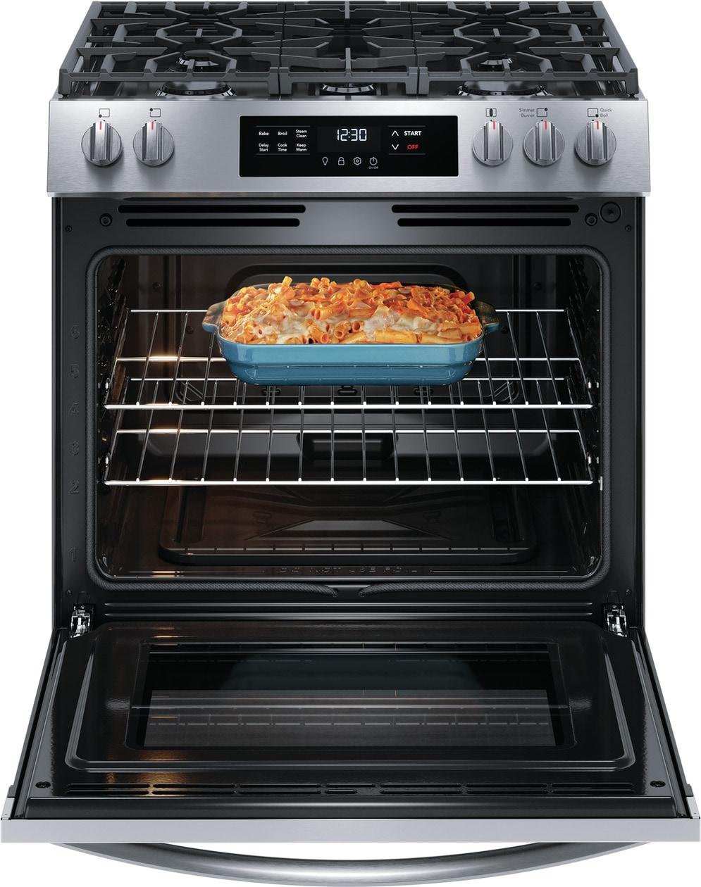 Frigidaire FCFG3062AS 30" Front Control Gas Range with Quick Boil