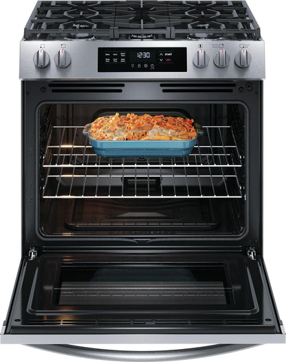 Frigidaire FCFG3062AS 30" Front Control Gas Range with Quick Boil