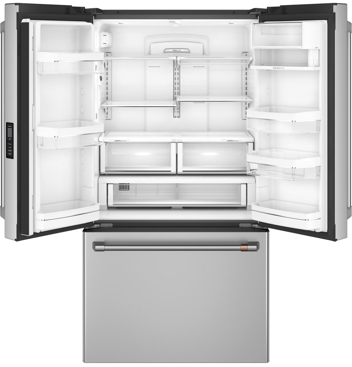 Cafe CWE23SP2MS1 Caf(eback)™ ENERGY STAR® 23.1 Cu. Ft. Smart Counter-Depth French-Door Refrigerator