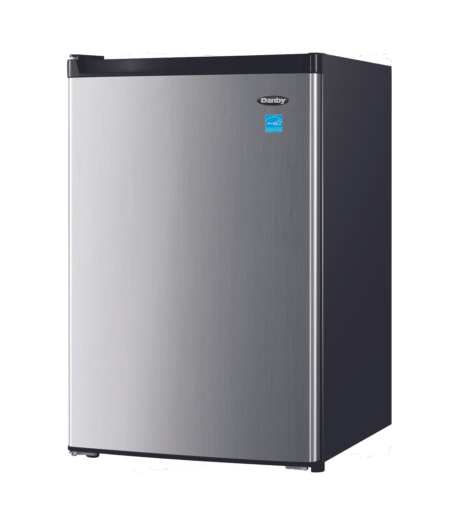 Danby 4.5 cu. ft. Compact Fridge with True Freezer in Stainless Steel