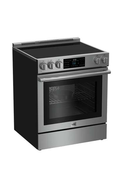 Beko 30" Stainless Steel Slide-In Electric Range