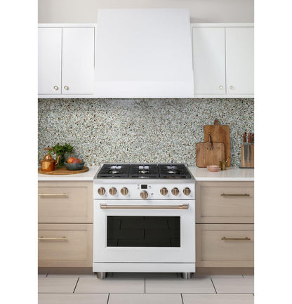 Cafe CGY366P4TW2 CAF(EBACK)™ 36" Smart All-Gas Commercial-Style Range with 6 Burners (Natural Gas)