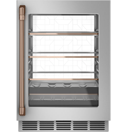 Cafe CXQW1H1PPCU CAF(EBACK)™ Undercounter Handle Kit - Brushed Copper