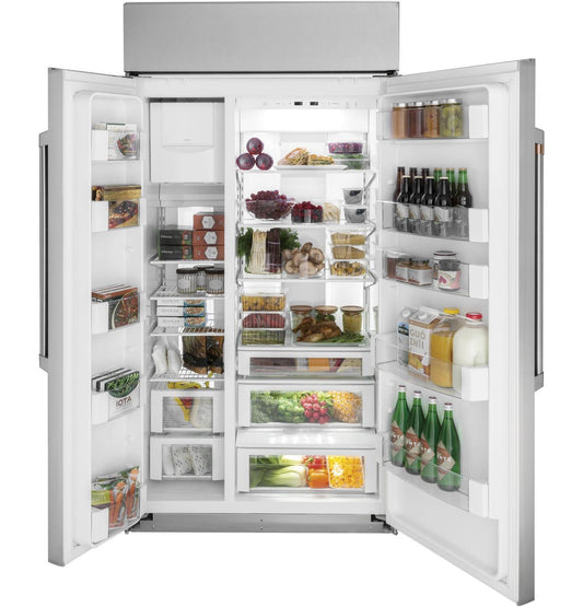 Cafe CSB42WP2NS1 CAF(EBACK)™ 42" Smart Built-In Side-by-Side Refrigerator