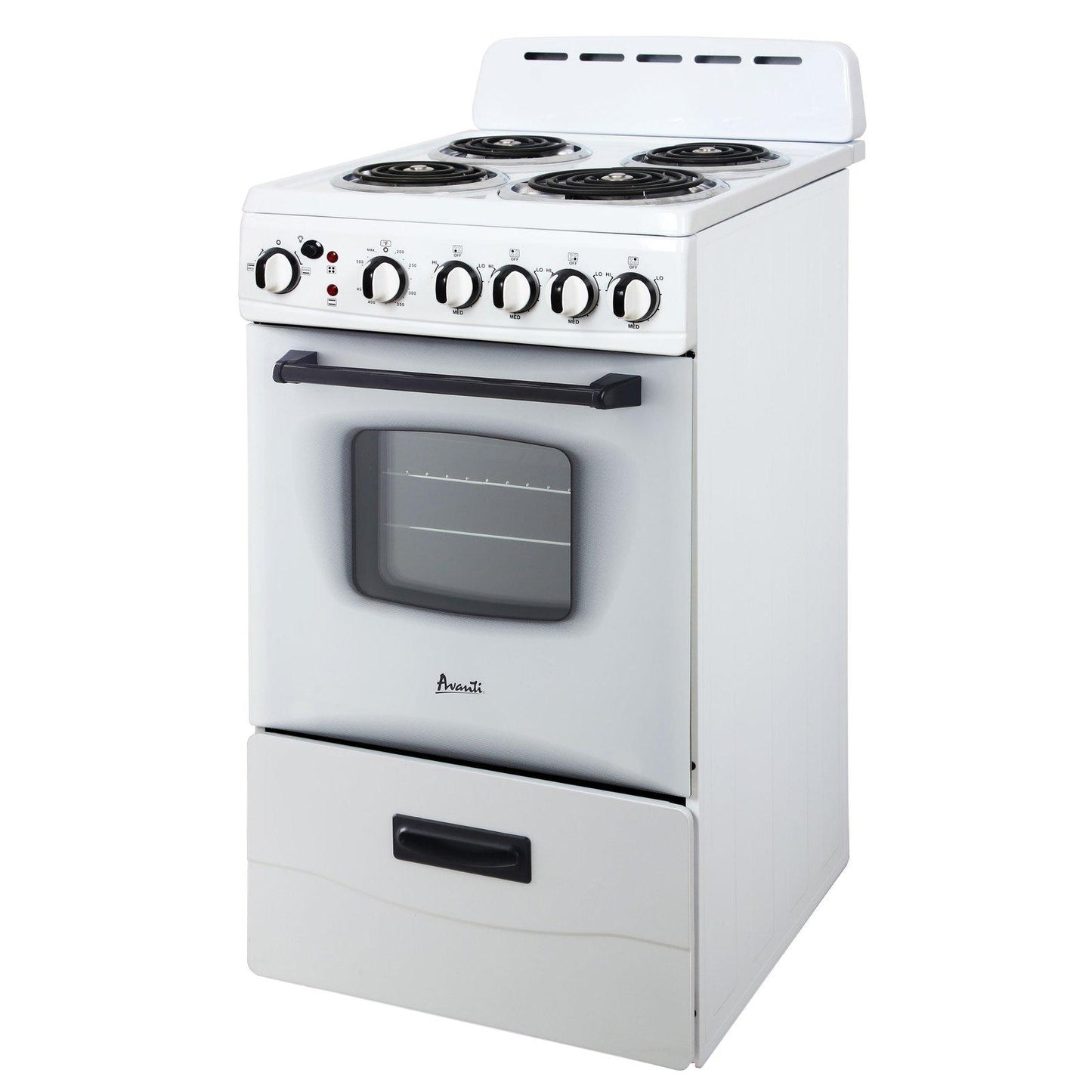 ERU200P0W Avanti 20" Electric Range - White