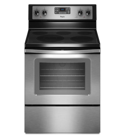 Whirlpool WFE525C0BS 5.3 cu. ft. Electric Range with Fan Convection Cooking.