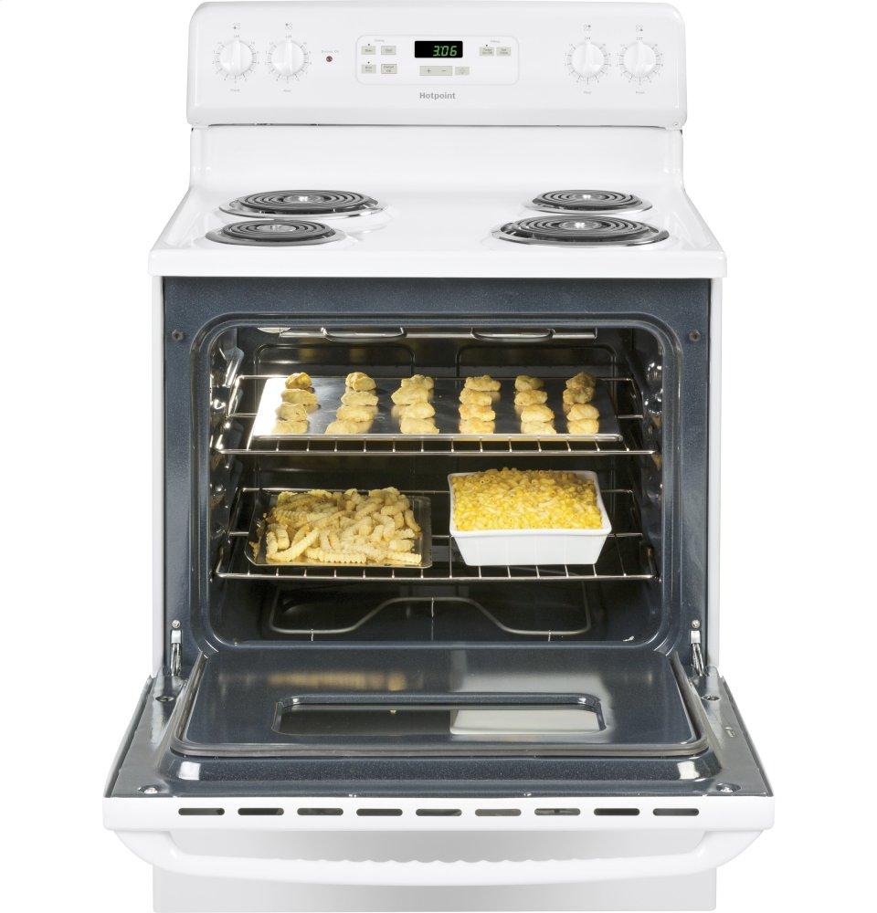 RBS360DMWW Hotpoint® ENERGY STAR® 30" Free-Standing Standard Clean Electric Range
