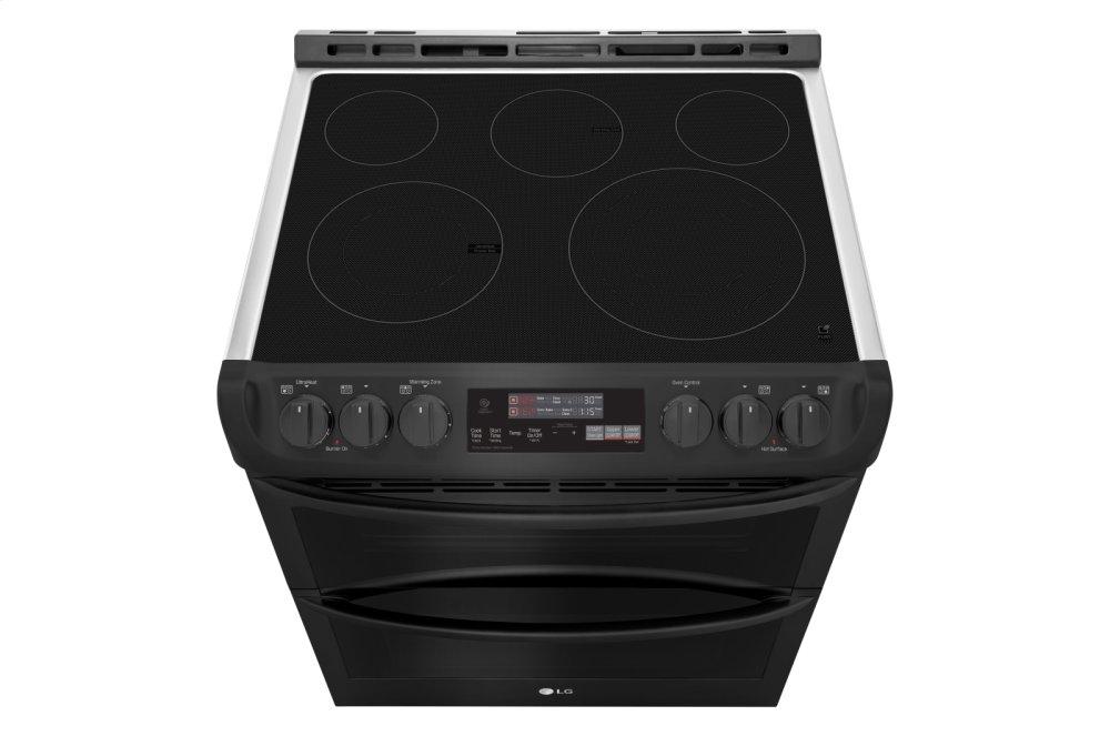 Lg LTE4815BM 7.3 cu. ft. Smart wi-fi Enabled Electric Double Oven Slide-In Range with ProBake Convection® and EasyClean®