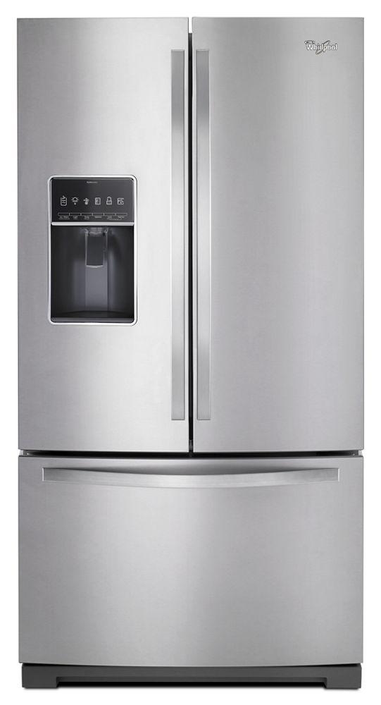 Whirlpool WRF767SDEM 36-inch Wide French Door Bottom Freezer Refrigerator with Dual Icemakers - 27 cu. ft.