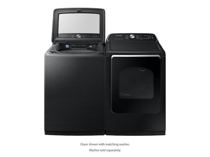 Samsung DVG54R7200V 7.4 cu. ft. Gas Dryer with Steam Sanitize+ in Black Stainless Steel
