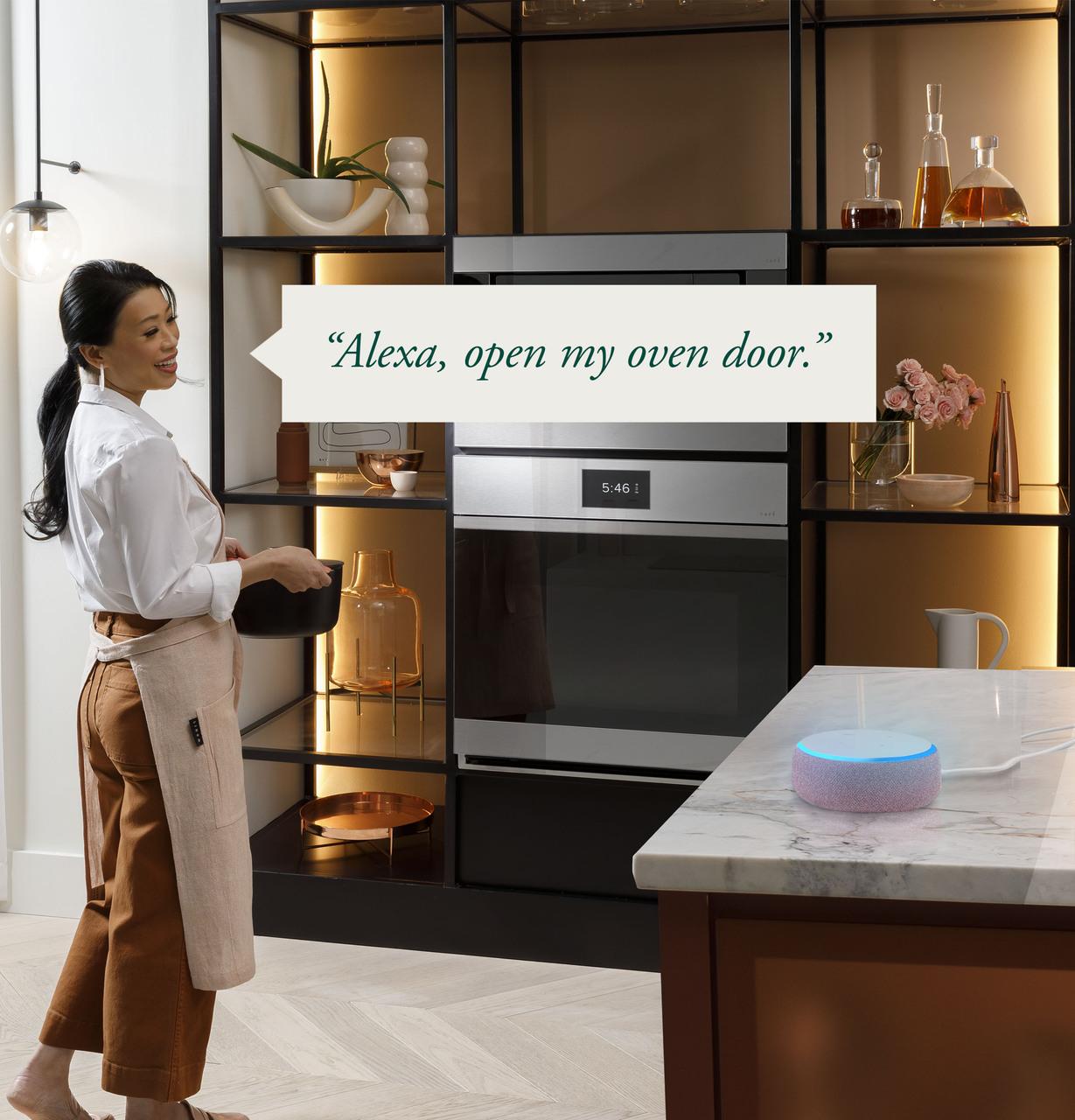 Cafe CTD90DM2NS5 CAF(EBACK)™ 30" Smart Built-In Convection Double Wall Oven in Platinum Glass