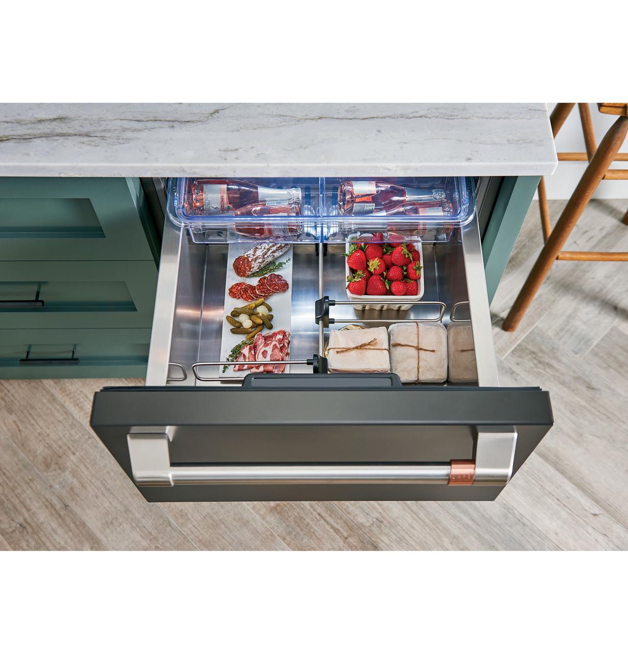 Cafe CDE06RP3ND1 CAF(EBACK)™ 5.7 Cu. Ft. Built-In Dual-Drawer Refrigerator