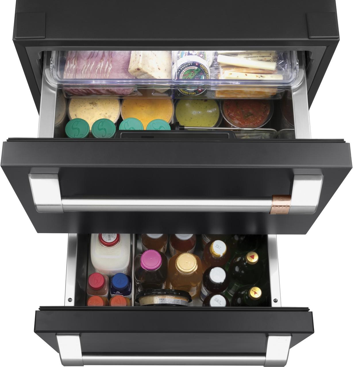 Cafe CDE06RP3ND1 CAF(EBACK)™ 5.7 Cu. Ft. Built-In Dual-Drawer Refrigerator