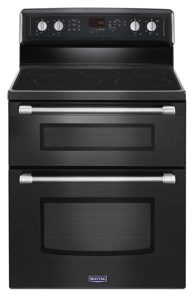 Maytag MET8720DE 30-inch Wide Double Oven Electric Range with Power Element - 6.7 cu. ft.