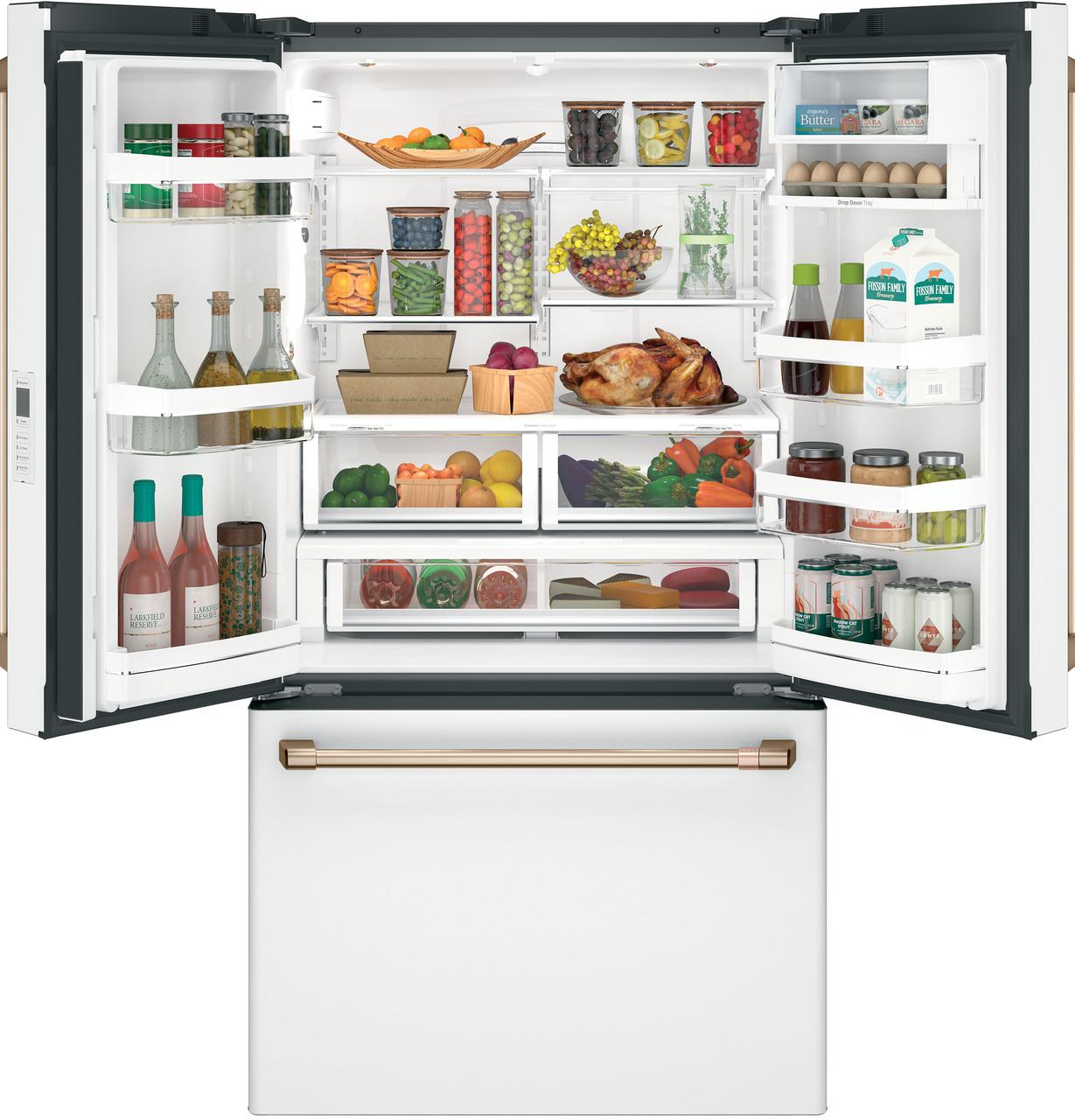 Cafe CWE23SP4MW2 CAF(EBACK)™ ENERGY STAR® 23.1 Cu. Ft. Smart Counter-Depth French-Door Refrigerator