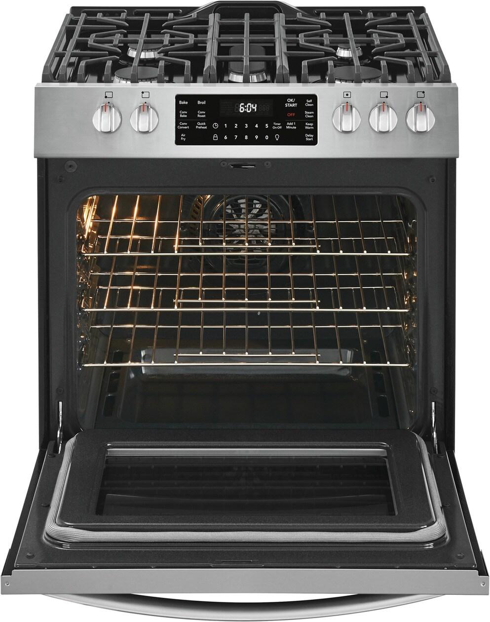 Frigidaire Gallery 30" Front Control Gas Range with Air Fry