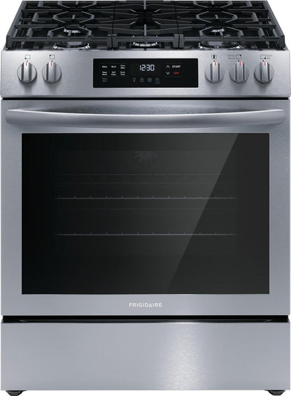 Frigidaire FCFG3083AS 30" Front Control Gas Range with Convection Bake