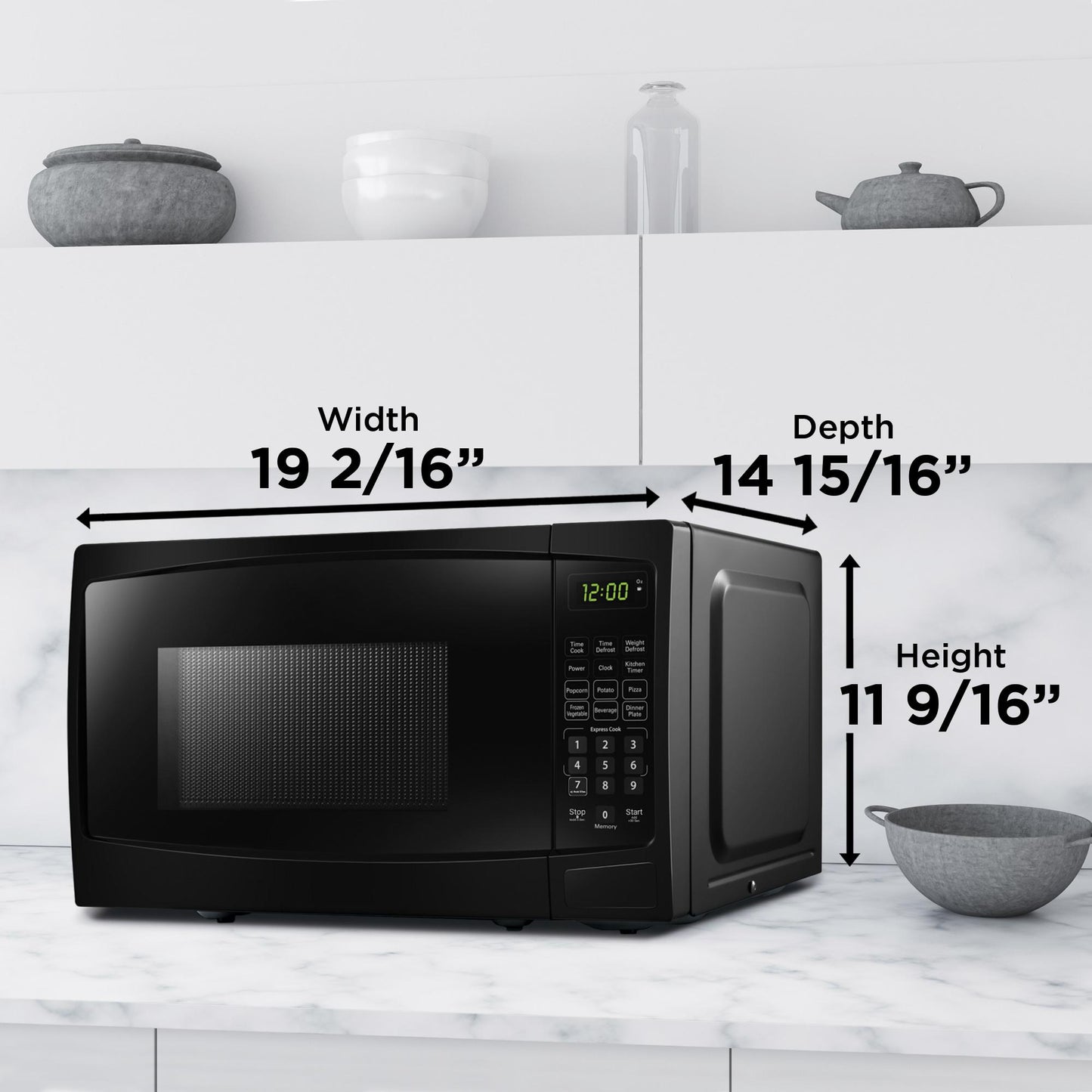 DBMW0920BBB Danby 0.9 cu. ft. Countertop Microwave in Black