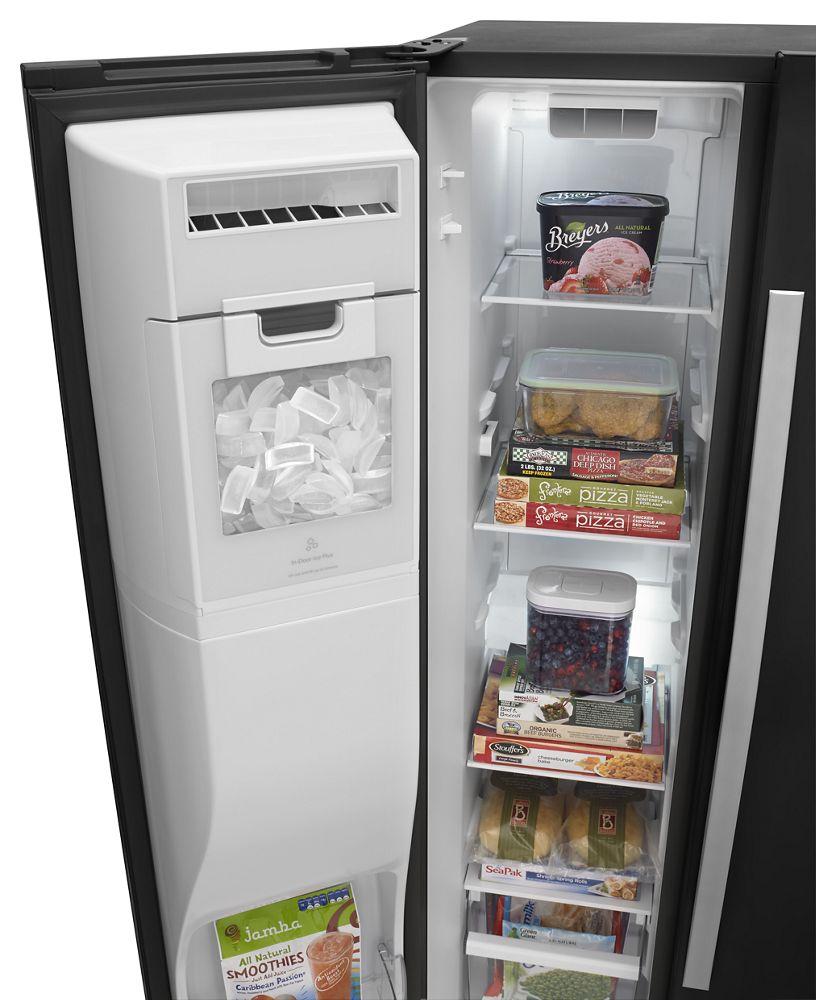 Whirlpool 36-inch Wide Side-by-Side Refrigerator with Temperature Control - 26 cu. ft.