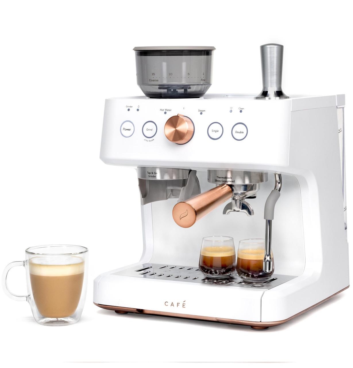 Cafe C7CESAS4RW3 CAF(EBACK)™ BELLISSIMO Semi Automatic Espresso Machine + Frother