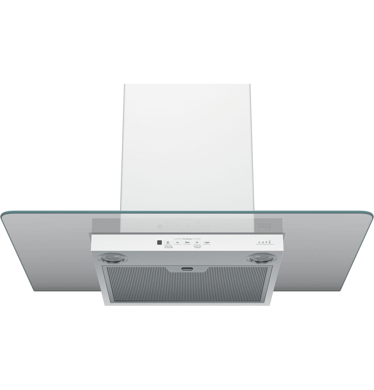 Cafe CVW73014MWM Caf(eback)™ 30" Wall-Mount Glass Canopy Chimney Hood