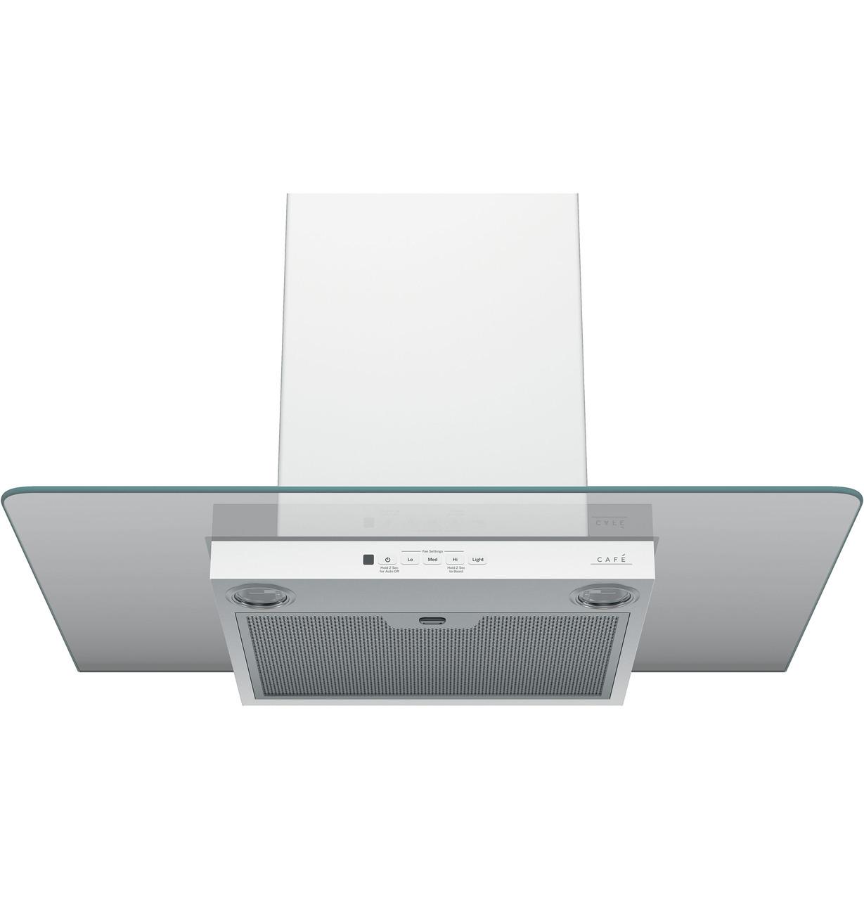 Cafe CVW73014MWM CAF(EBACK)™ 30" Wall-Mount Glass Canopy Chimney Hood