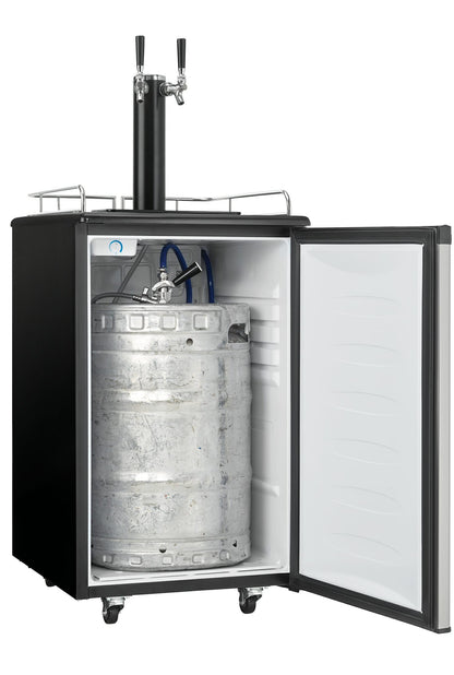 DKC054A1BSL2DB Danby 5.4 cu. ft. Dual-Tap Keg Cooler in Stainless Steel Look