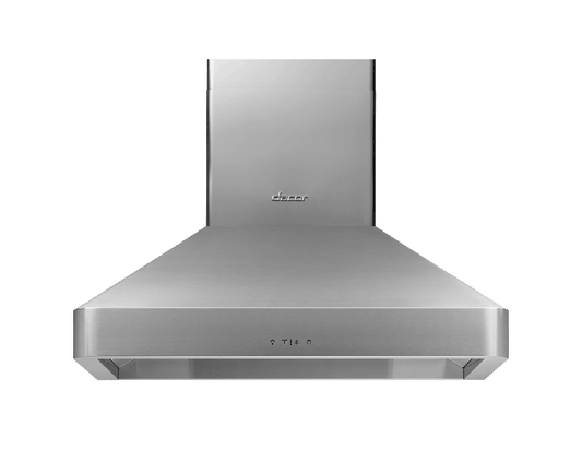 Dacor DHW361 36" Chimney Wall Hood, Silver Stainless Steel