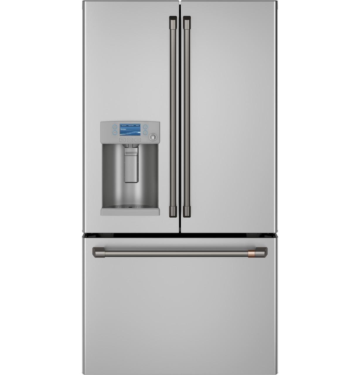 Cafe CYE22TP2MS1 CAF(EBACK)™ ENERGY STAR® 22.1 Cu. Ft. Smart Counter-Depth French-Door Refrigerator with Hot Water Dispenser