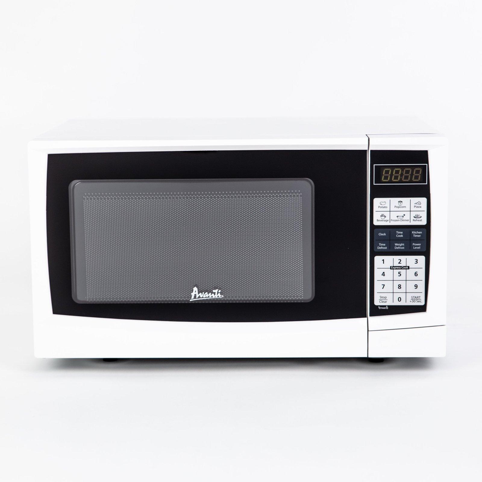 Avanti 0.9 cu. ft. Microwave Oven - Stainless Steel with Black Cabinet / 0.9 cu. ft.