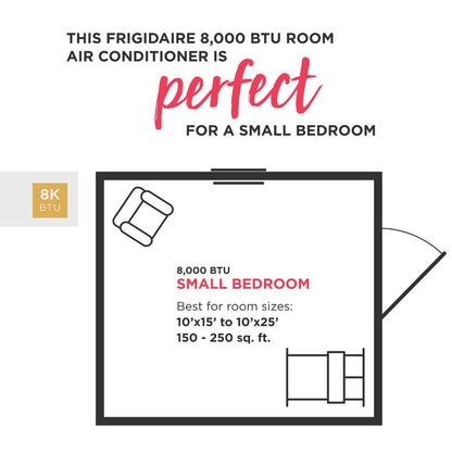 Frigidaire GHWQ083WC1 8,000 BTU Inverter Window Room Air Conditioner with Wi-Fi (Energy Star)