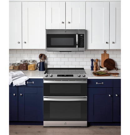 JSS86SPSS GE 30" Slide-In Electric Convection Double Oven Range