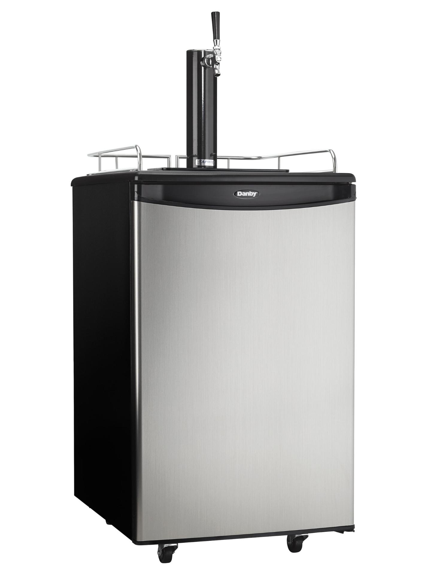 Danby 5.4 cu. ft. Single Tap Keg Cooler in Stainless Steel