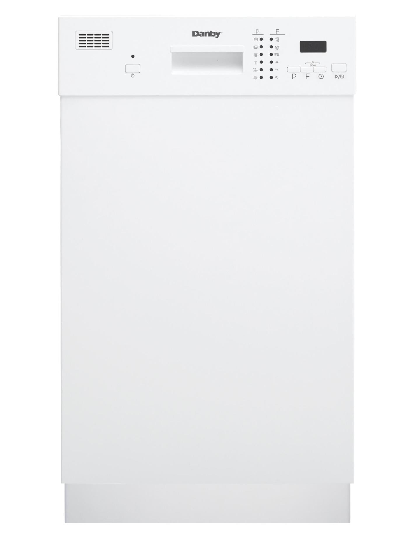 Danby 18" Wide Built-in Dishwasher in White
