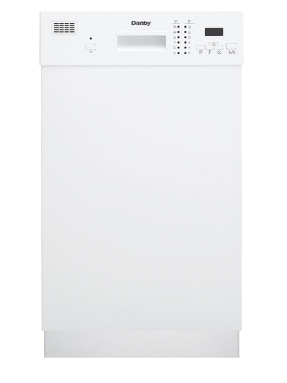 Danby 18" Wide Built-in Dishwasher in White