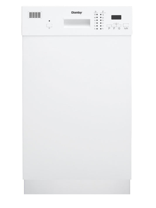 Danby 18" Wide Built-in Dishwasher in White
