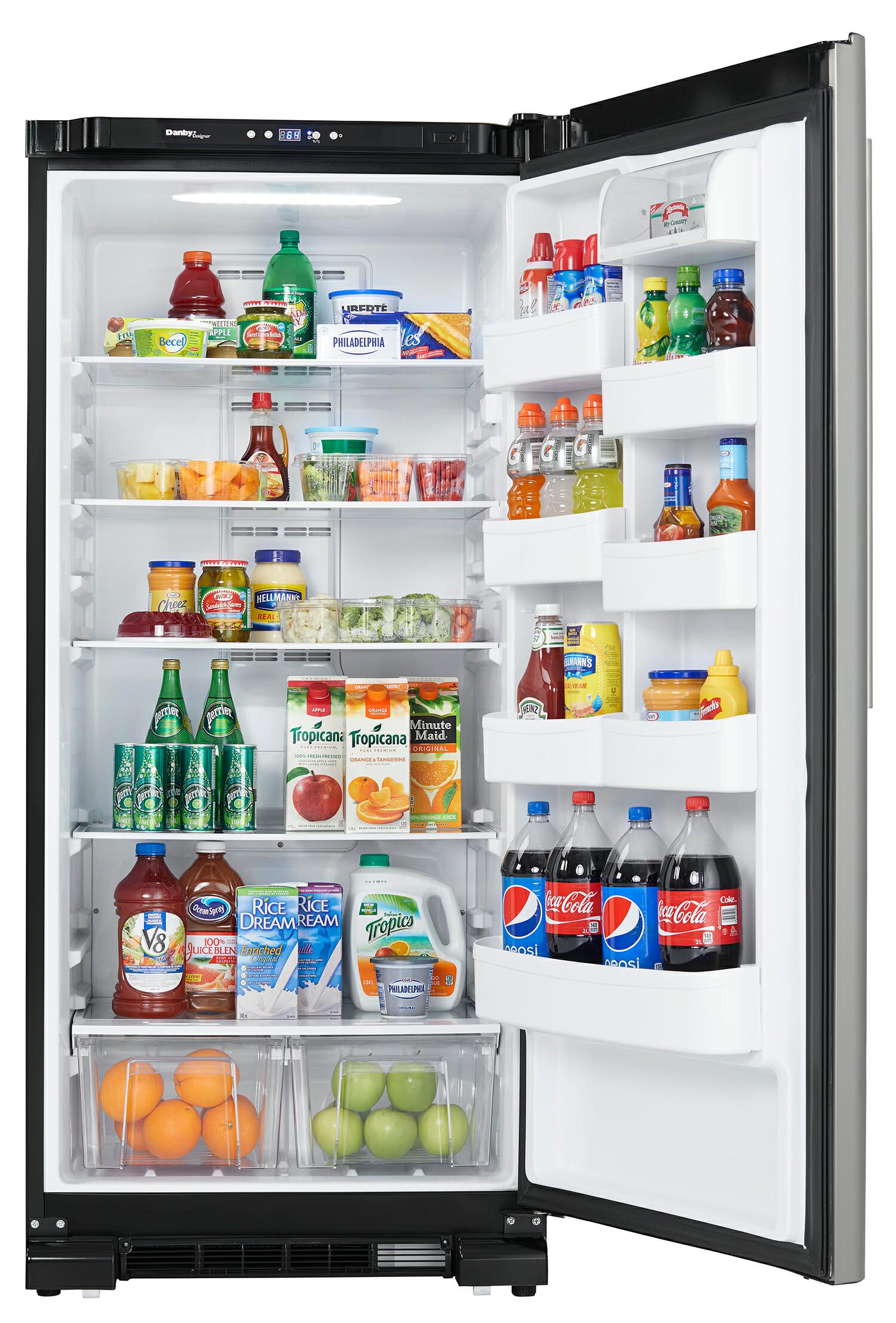 DAR170A3BSLDD Danby Designer 17.0 cu. ft. Apartment Size Fridge in Stainless Steel Look