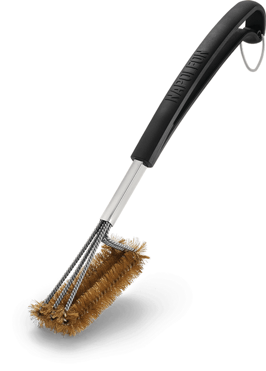Napoleon Bbq 62062 Triple-Row Grill Brush with Brass Bristles