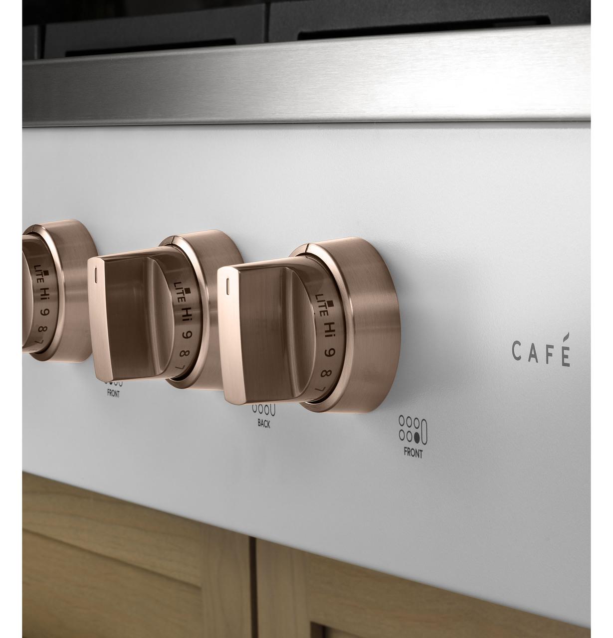 Cafe CGU366P4TW2 CAF(EBACK)™ 36" Commercial-Style Gas Rangetop with 6 Burners (Natural Gas)
