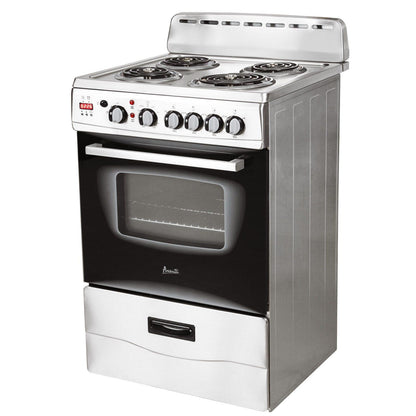 ERU240P3S Avanti 24" Electric Range - Stainless Steel
